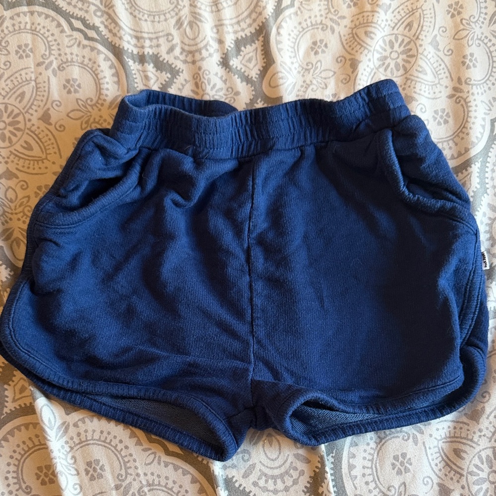 Little Sleepies Navy Blue Kids Shorts